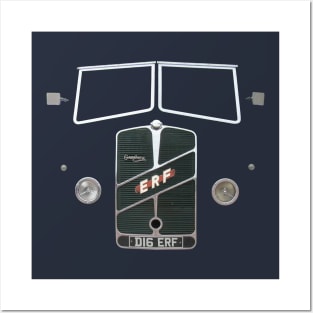 Classic 1940s ERF D16 lorry minimalist front Posters and Art